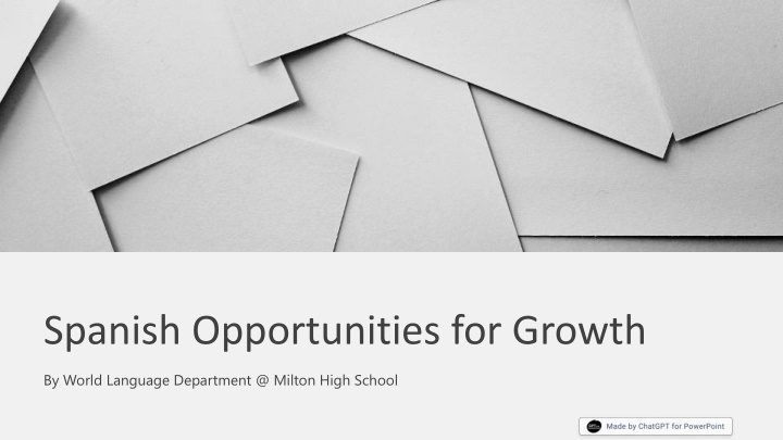 spanish opportunities for growth n.w