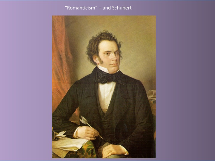 romanticism and schubert n.w