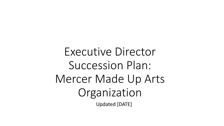 executive director succession plan mercer made n.w