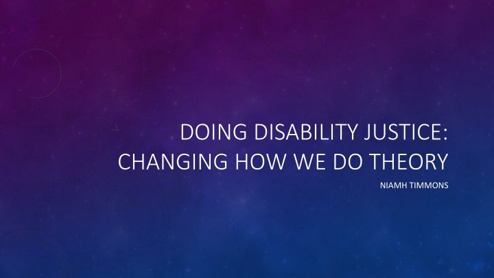 doing disability justice changing how we do theory n.w