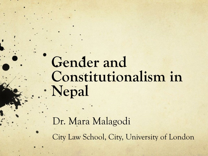 gender and constitutionalism in nepal n.w
