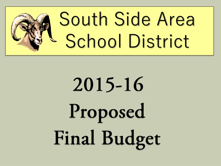 South Side Area School District Challenges and Budget Details