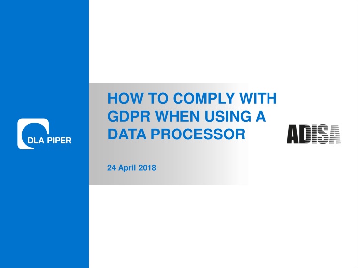 how to comply with gdpr when using a data n.w