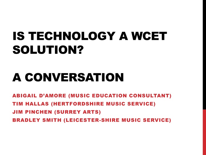 is technology a wcet solution n.w