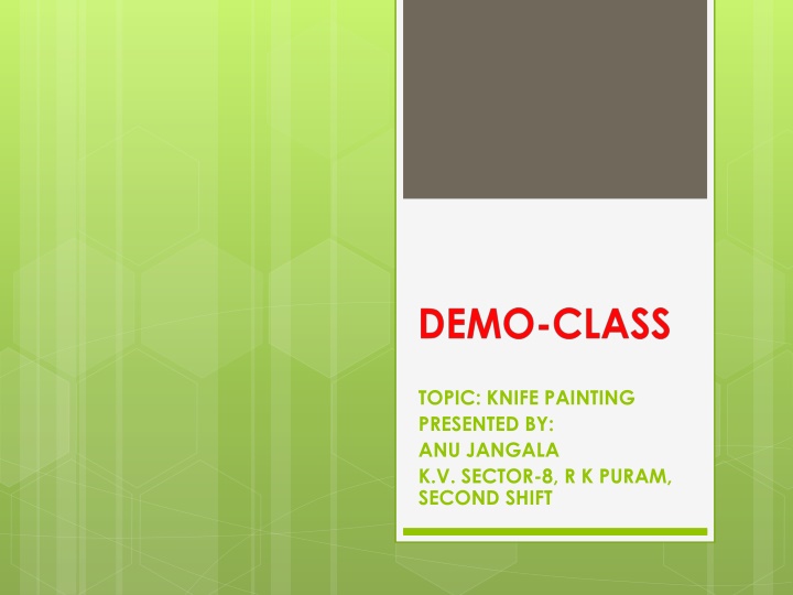 topic knife painting presented by anu jangala n.w