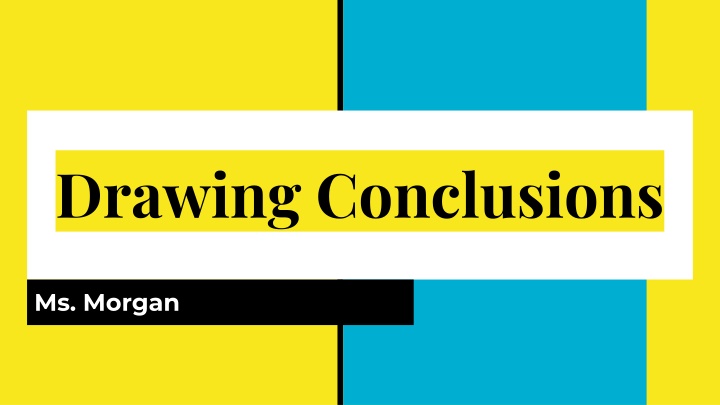 drawing conclusions n.w