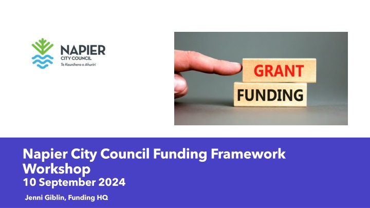 napier city council funding framework workshop n.w