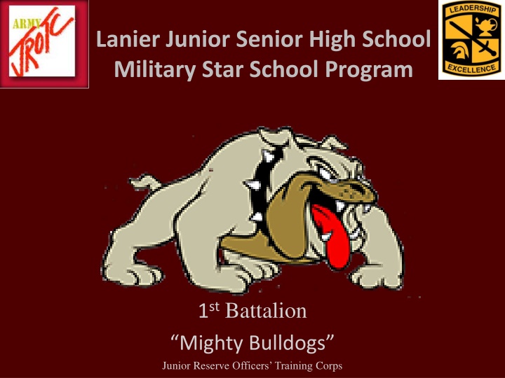 lanier junior senior high school military star n.w