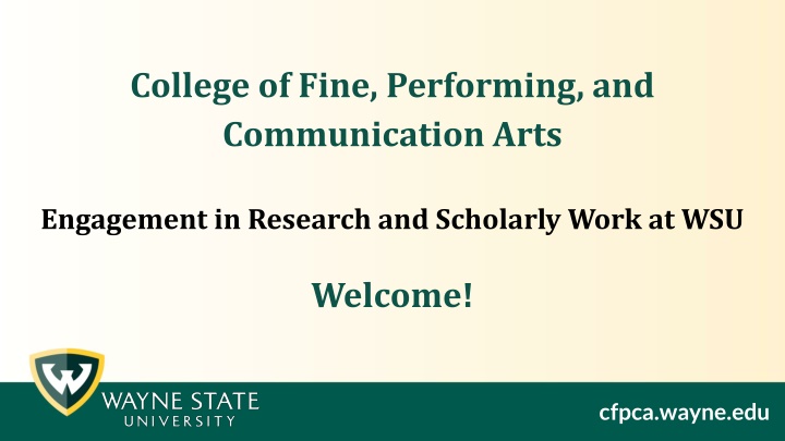 college of fine performing and communication arts n.w