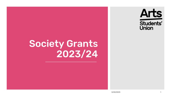 society grants 2023 24 n.w