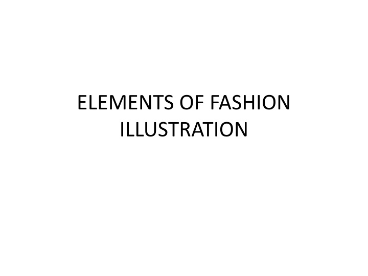 elements of fashion illustration n.w