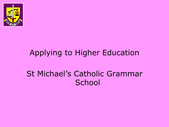 applying to higher education n.w