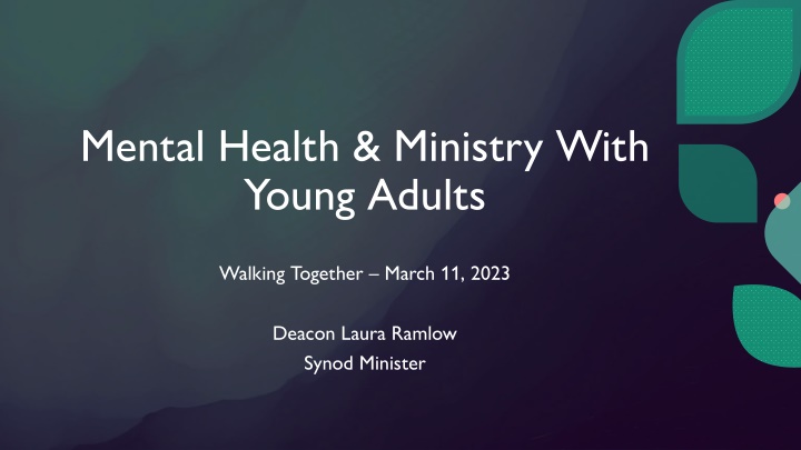 mental health ministry with young adults n.w