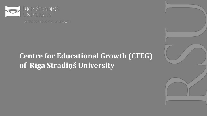 centre for educational growth cfeg of r ga stradi n.w