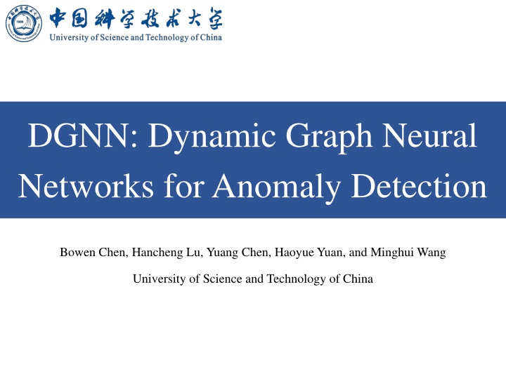 dgnn dynamic graph neural networks for anomaly n.w