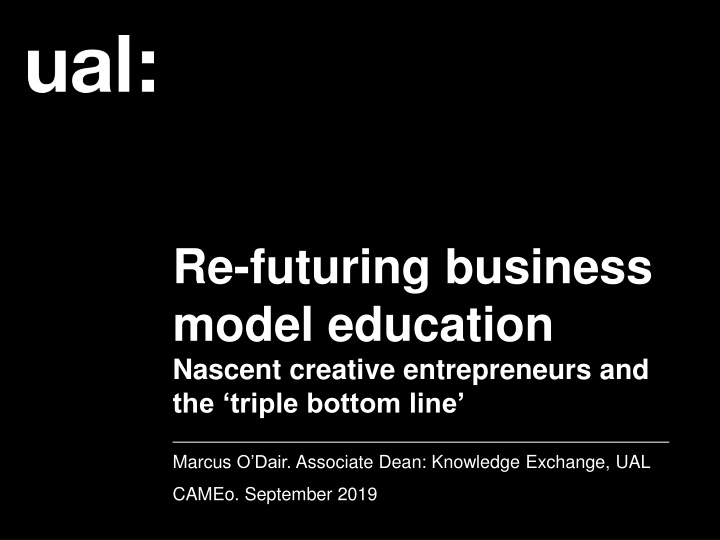 re futuring business model education nascent n.w