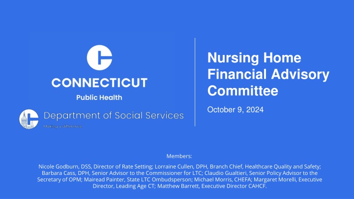 nursing home financial advisory committee n.w