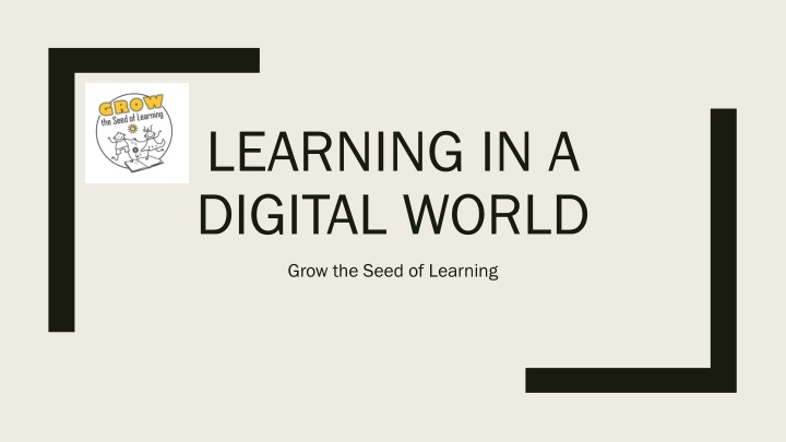 learning in a digital world n.w