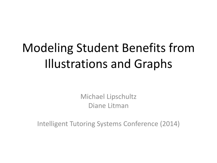 modeling student benefits from illustrations n.w