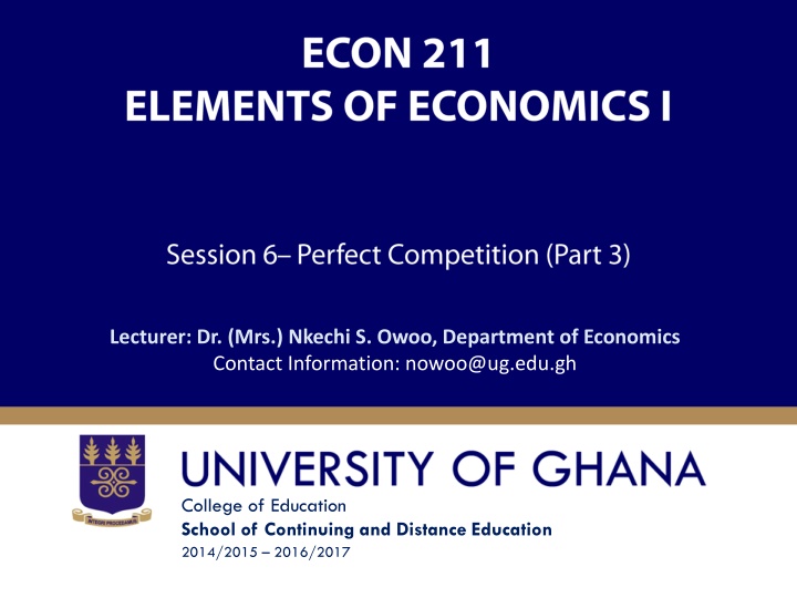 lecturer dr mrs nkechi s owoo department n.w