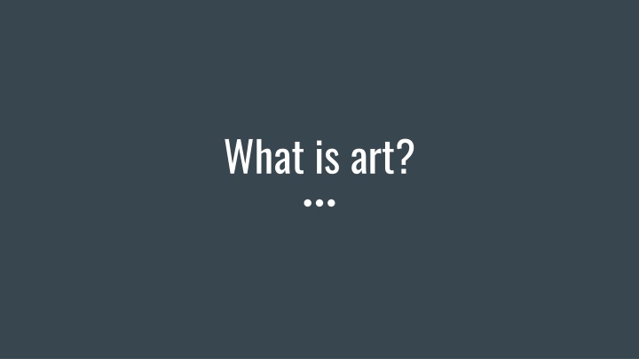 what is art n.w