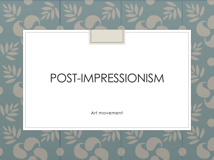 post impressionism n.w