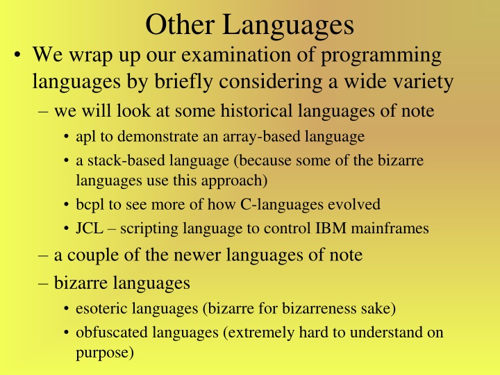 other languages n.w