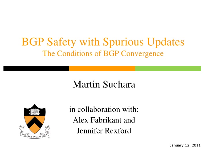 bgp safety with spurious updates the conditions n.w