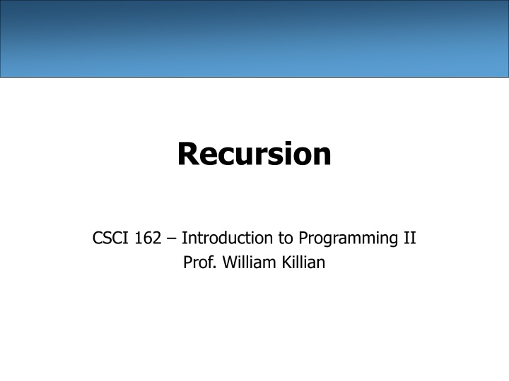 recursion n.w