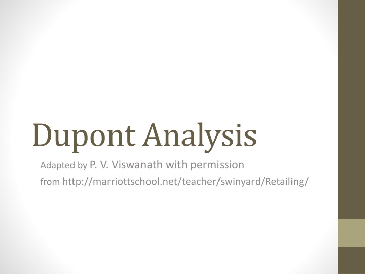 dupont analysis n.w