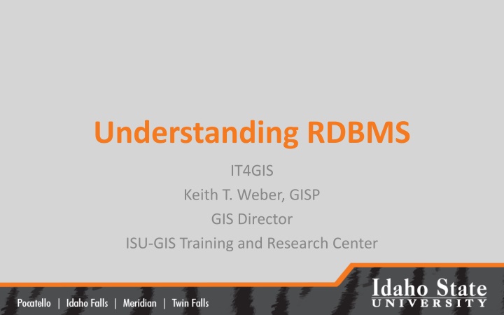 understanding rdbms n.w
