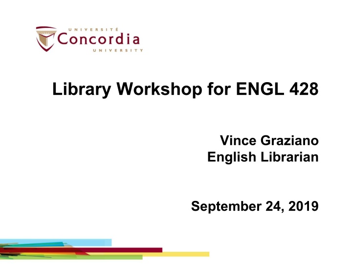 library workshop for engl 428 n.w
