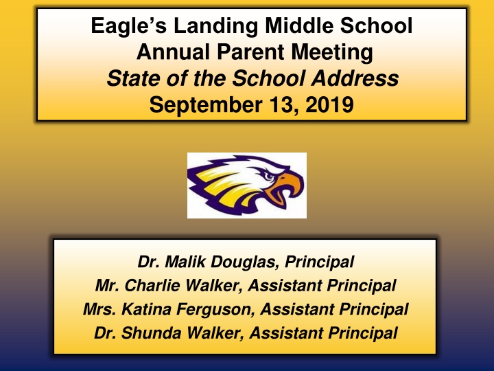 eagle s landing middle school annual parent n.w
