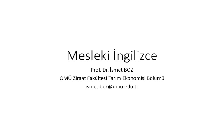 mesleki ngilizce n.w