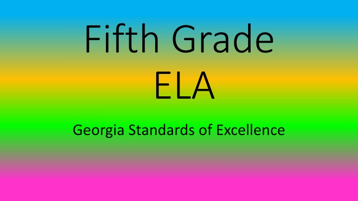 fifth grade ela n.w
