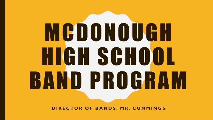 mcdonough high school band program n.w