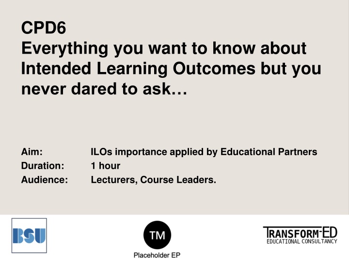 cpd6 everything you want to know about intended n.w