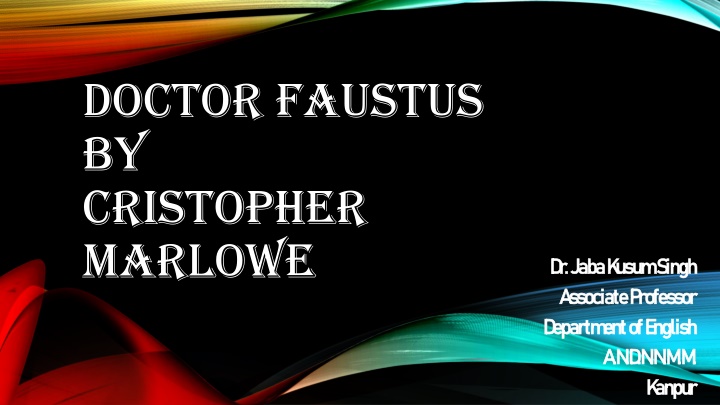 doctor faustus by cristopher marlowe n.w
