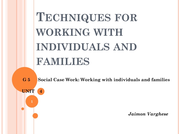 t echniques for working with individuals n.w