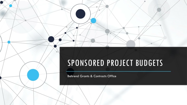 sponsored project budgets n.w