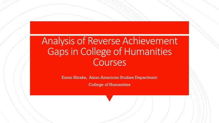 analysis of reverse achievement gaps in college n.w