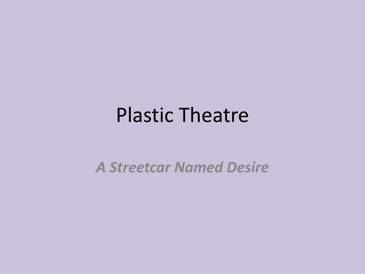 plastic theatre n.w