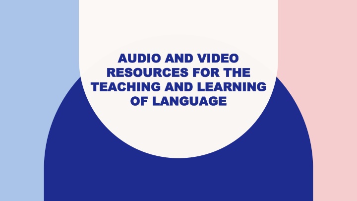 audio and video audio and video resources n.w
