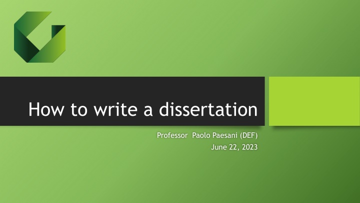 Writing a Dissertation: Essential Steps and Considerations