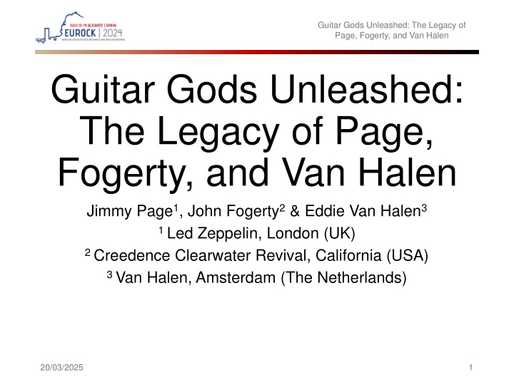 guitar gods unleashed the legacy of page fogerty n.w
