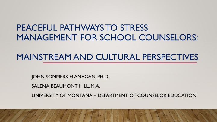 peaceful pathways to stress management for school n.w