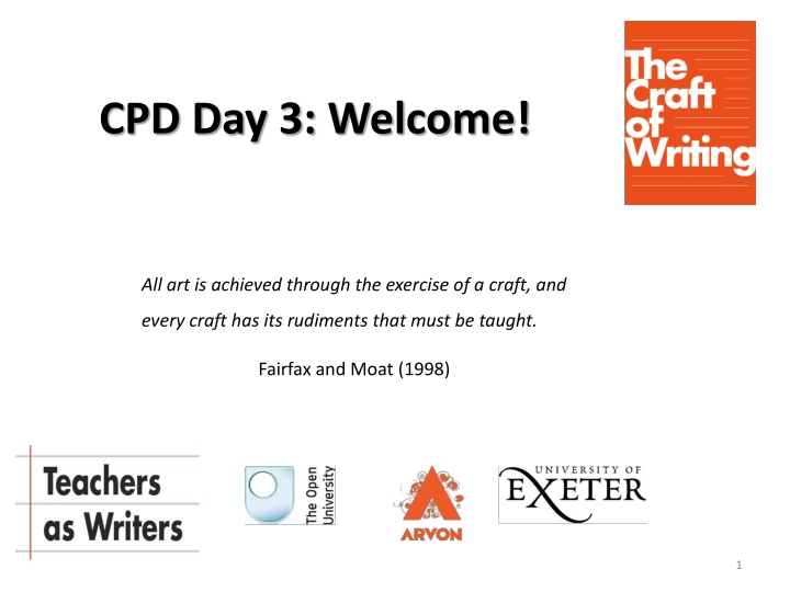 cpd day 3 welcome n.w
