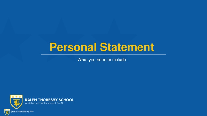 personal statement n.w