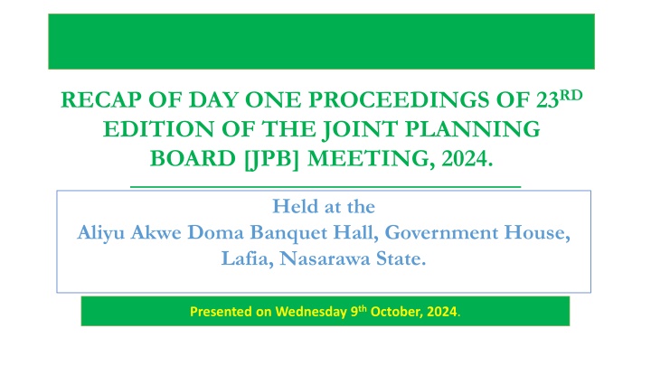 recap of day one proceedings of 23 rd edition n.w