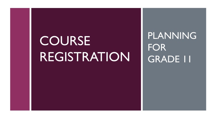 planning for grade 11 n.w